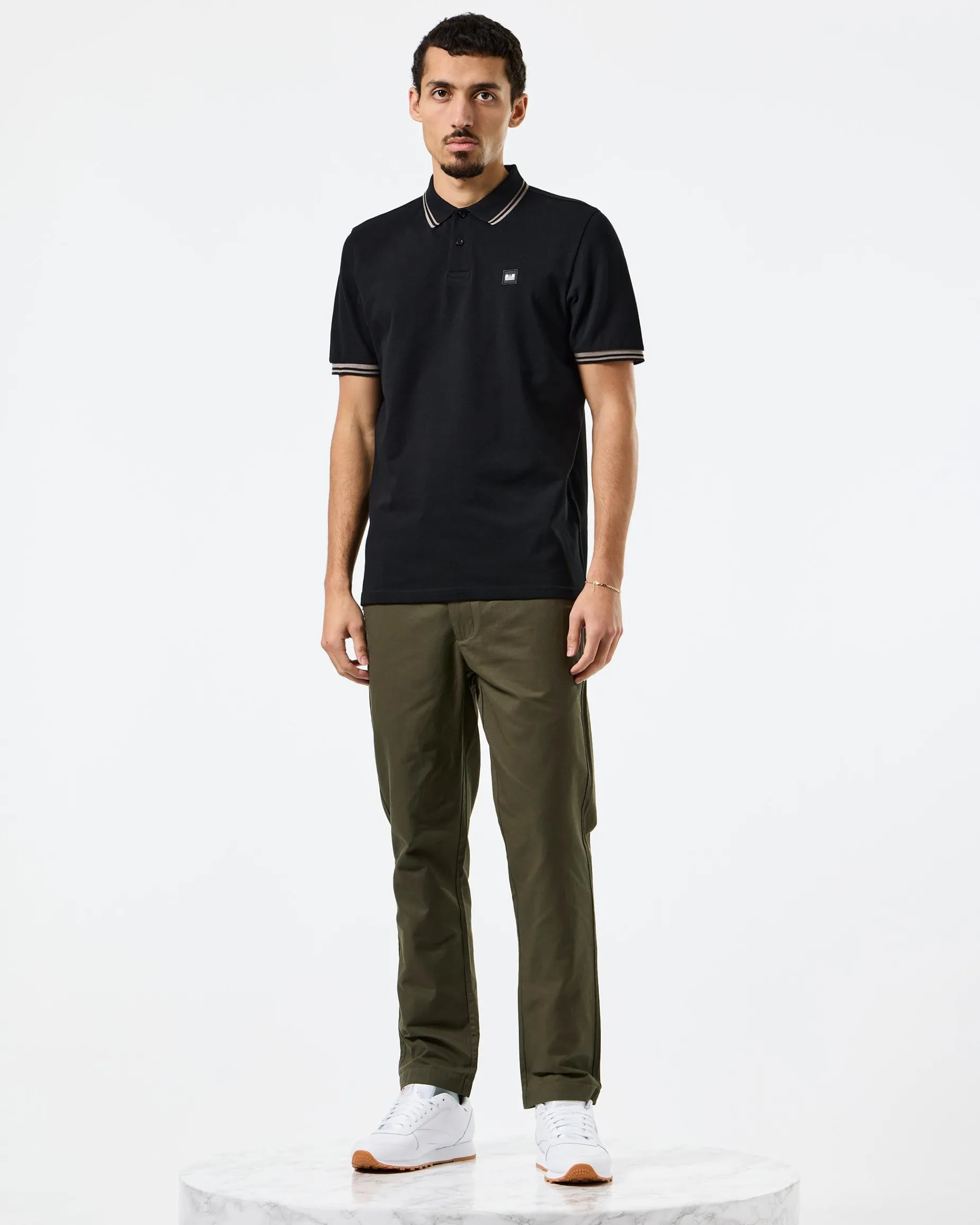 Levanto Polo Shirt Black/Bark Brown