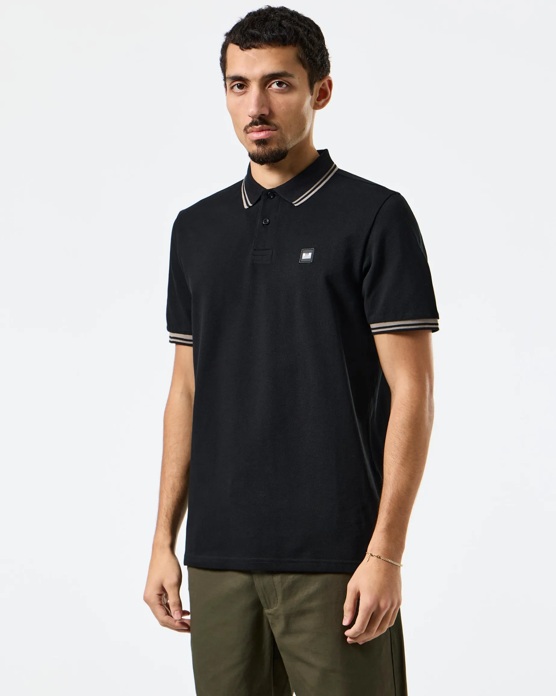 Levanto Polo Shirt Black/Bark Brown