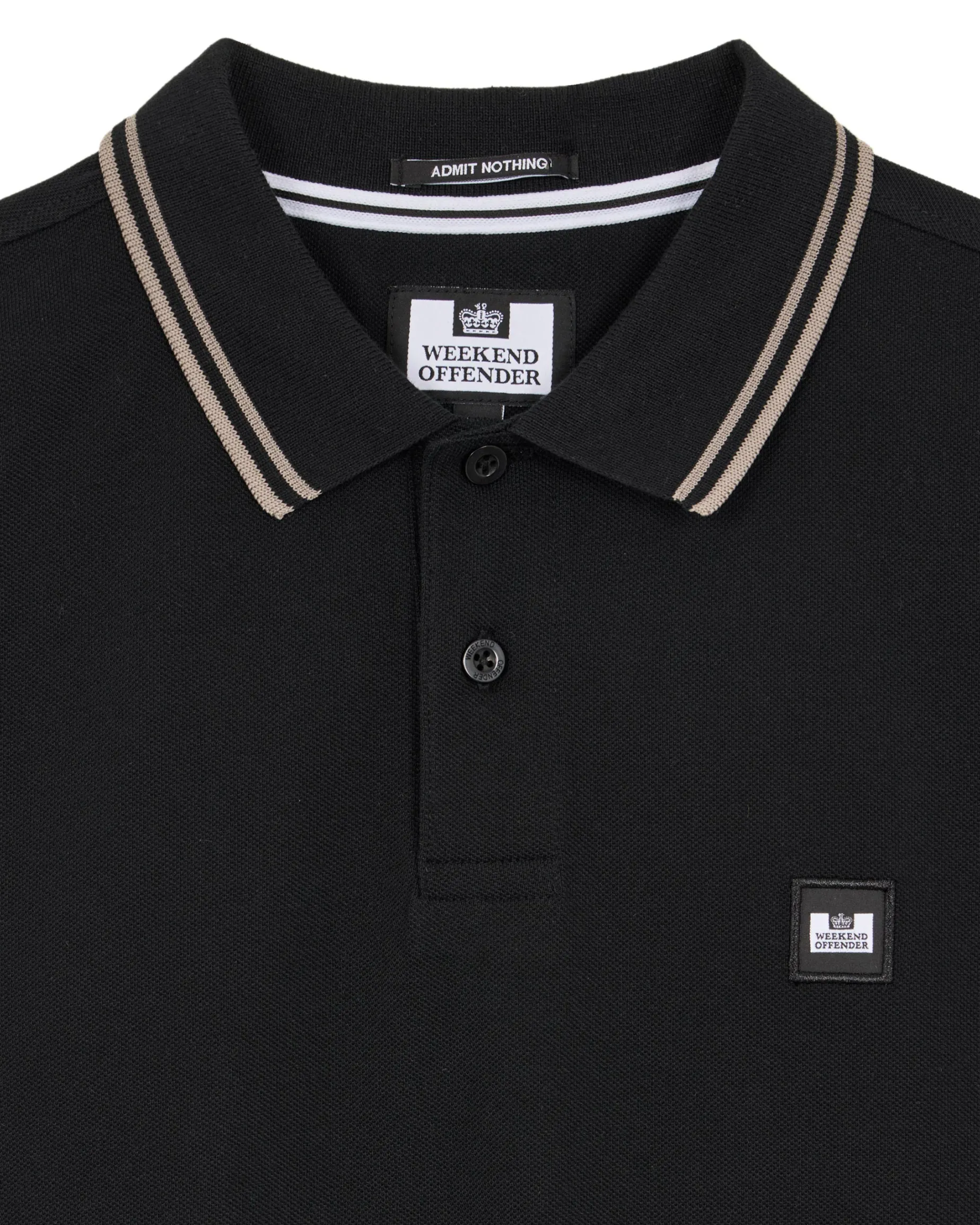 Levanto Polo Shirt Black/Bark Brown
