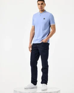 Levanto Polo Shirt Cornflower Blue/Deep Champagne