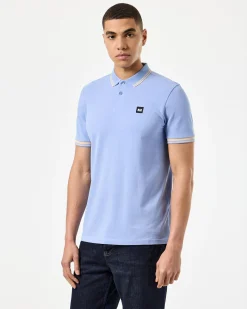 Levanto Polo Shirt Cornflower Blue/Deep Champagne