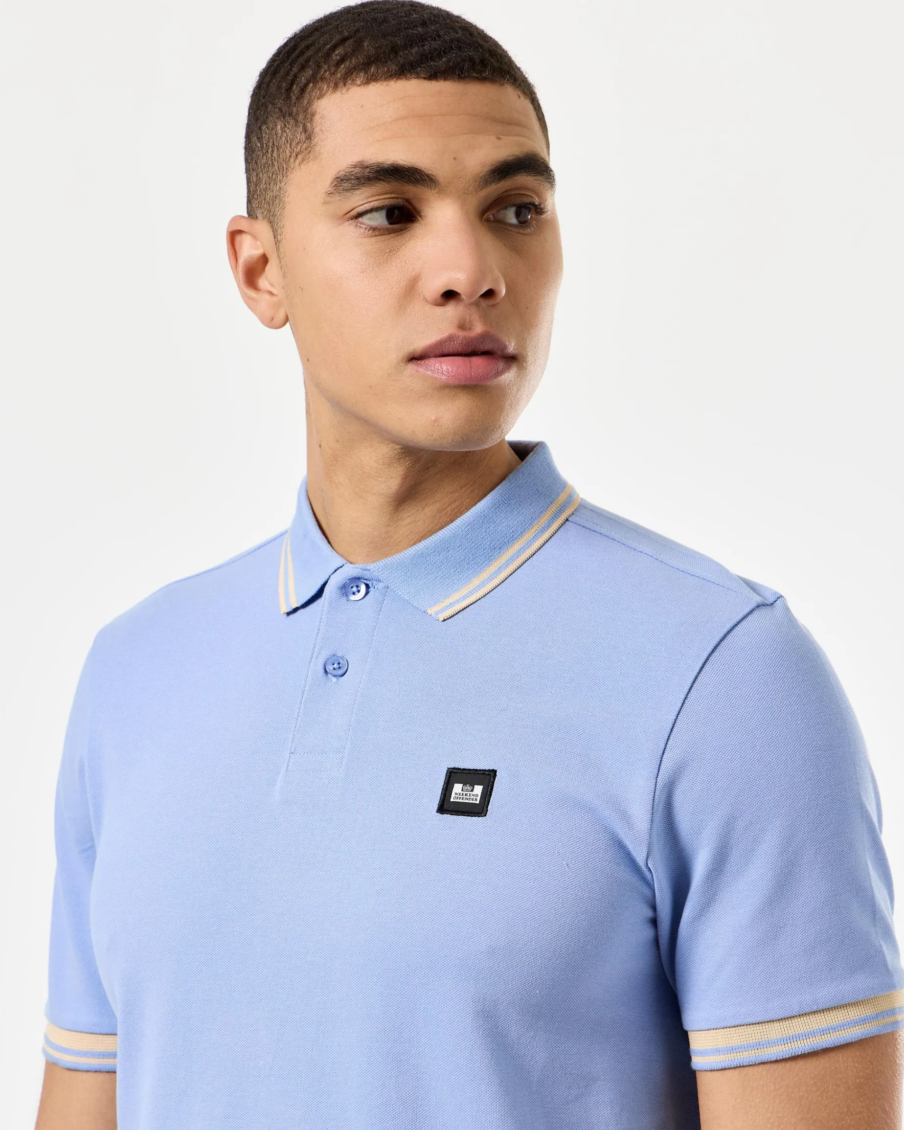Levanto Polo Shirt Cornflower Blue/Deep Champagne