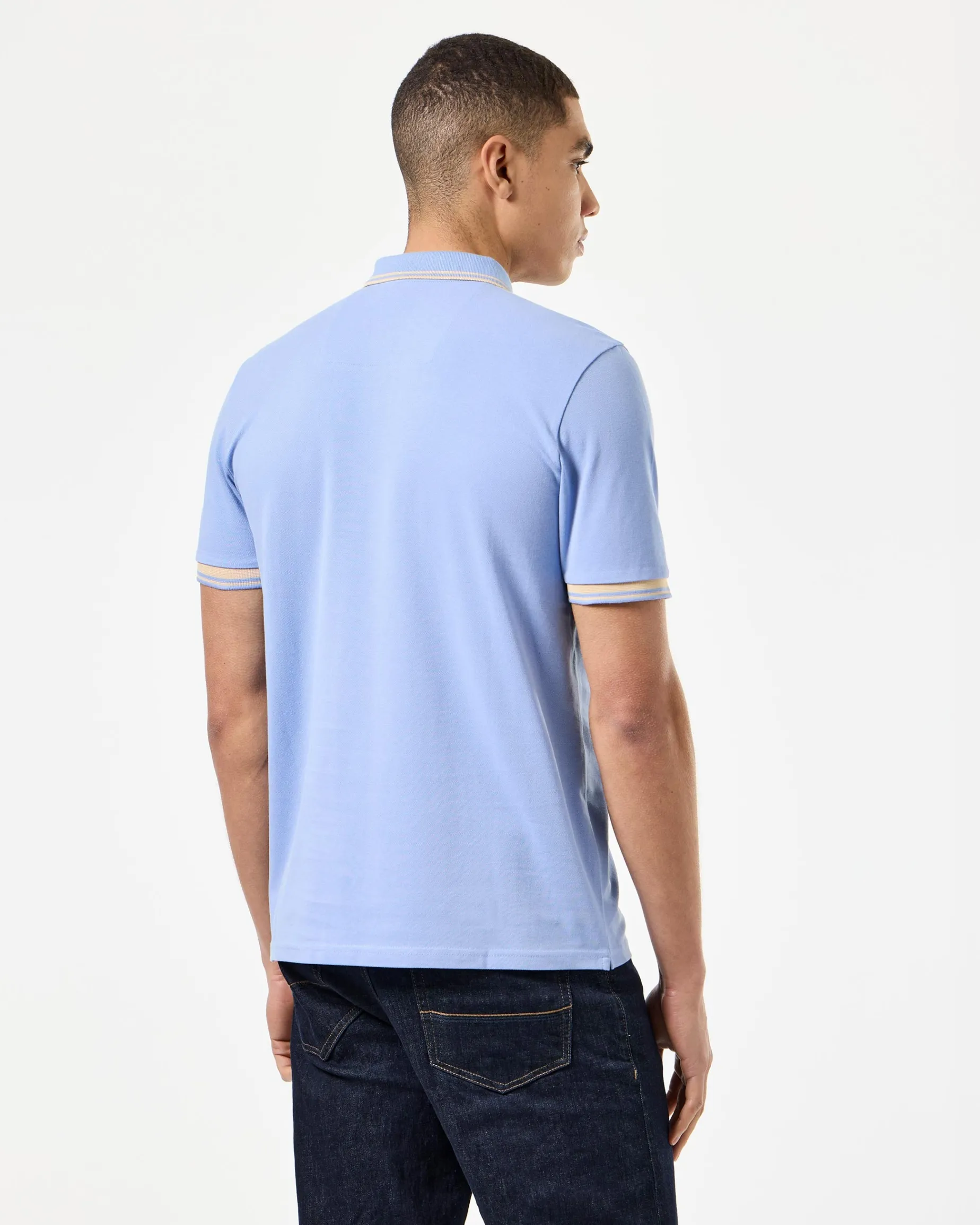 Levanto Polo Shirt Cornflower Blue/Deep Champagne