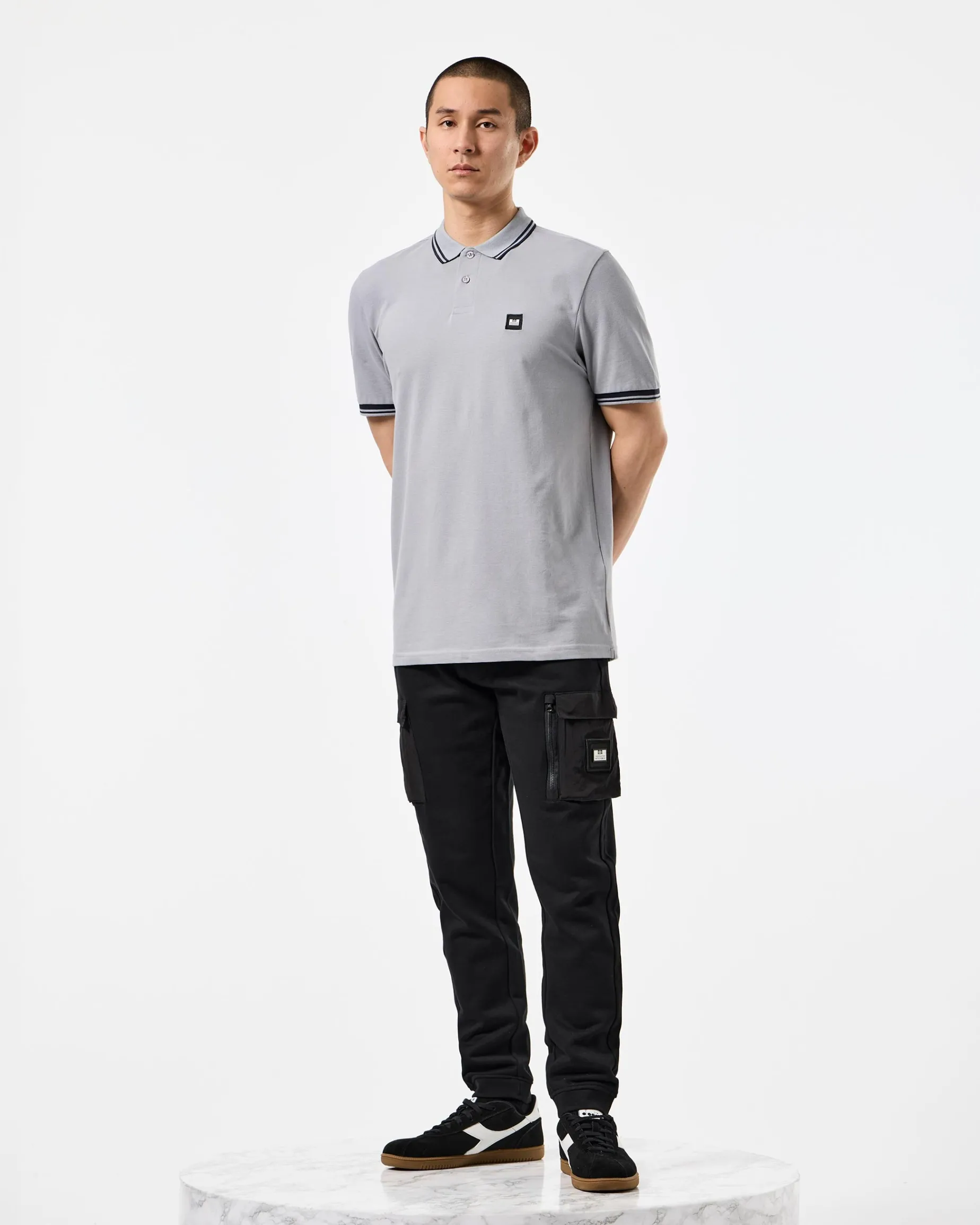 Levanto Polo Shirt Smokey Grey/Navy