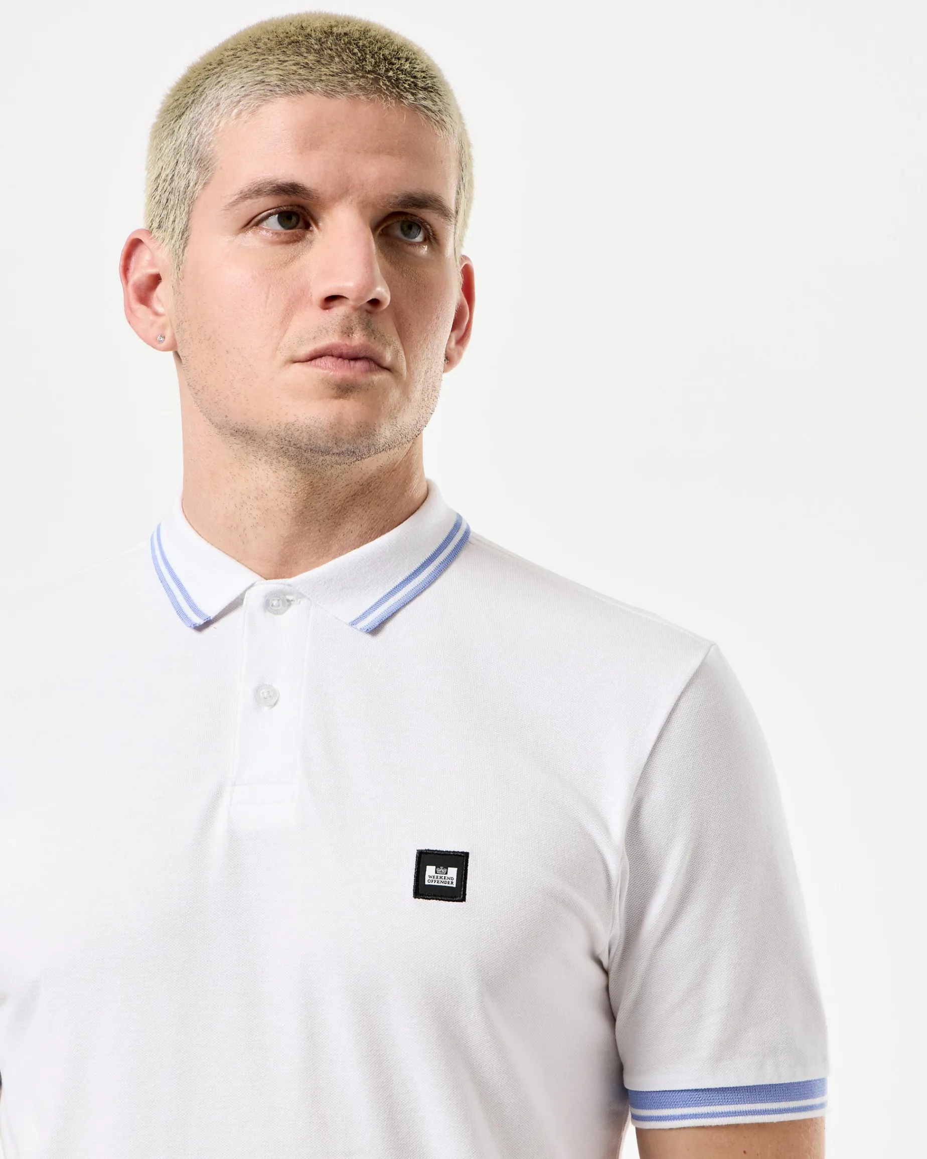 Levanto Polo Shirt White/Cornflower Blue