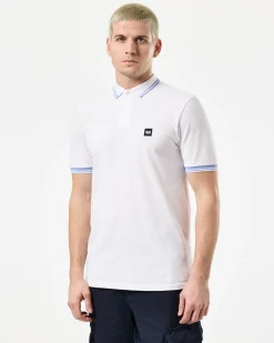 Levanto Polo Shirt White/Cornflower Blue