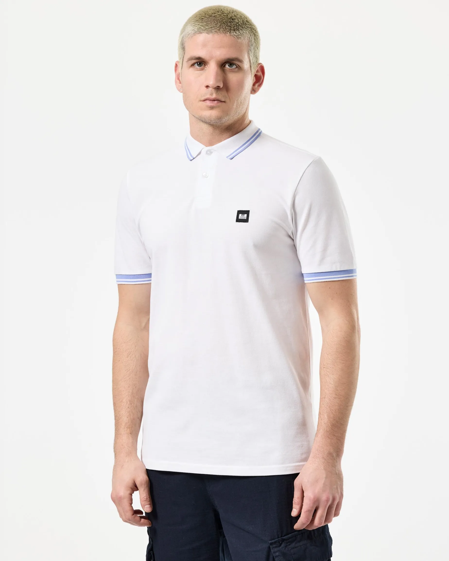 Levanto Polo Shirt White/Cornflower Blue