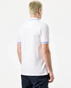 Levanto Polo Shirt White/Cornflower Blue