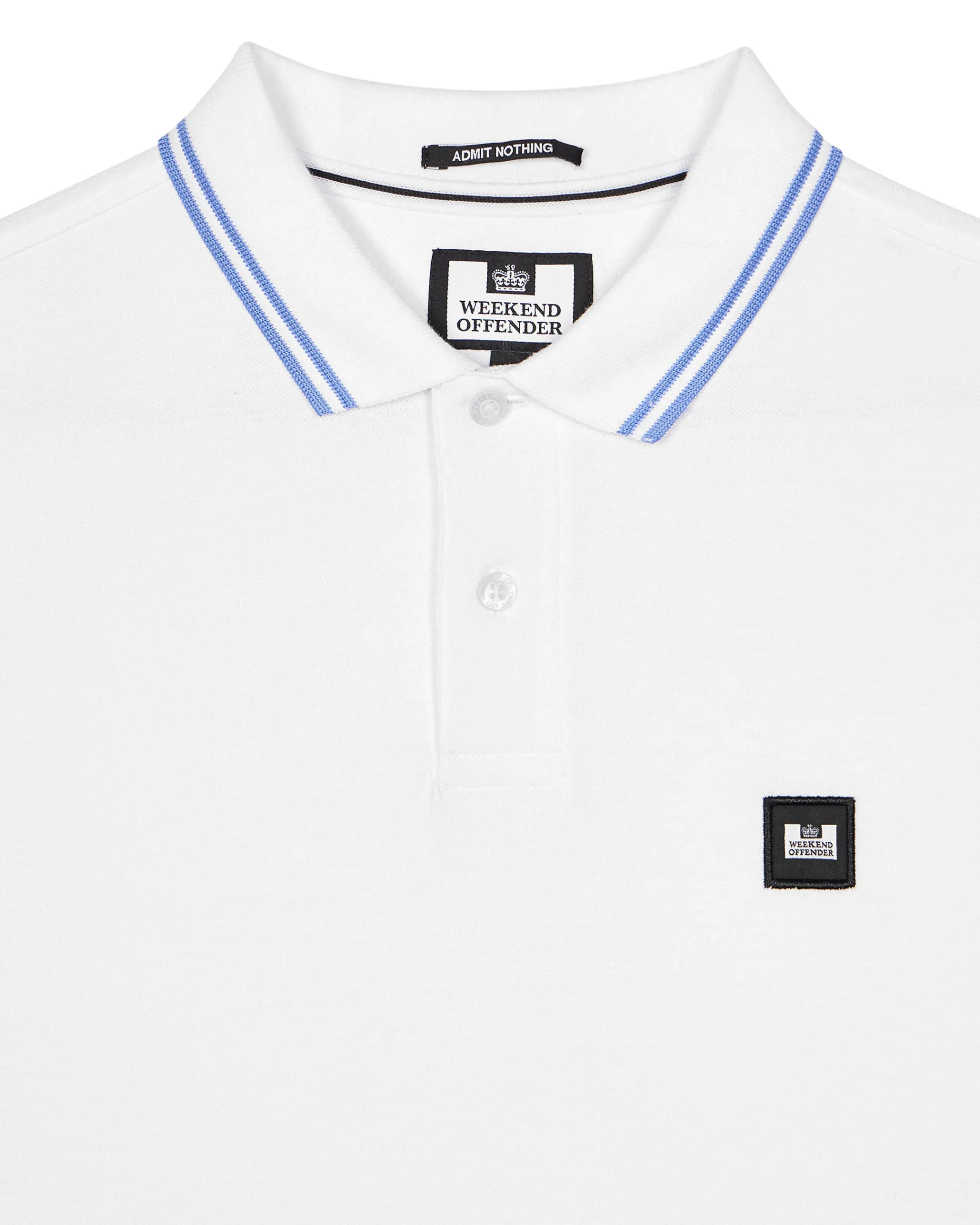 Levanto Polo Shirt White/Cornflower Blue