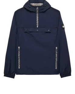 Manaus Check Over Head Jacket Navy