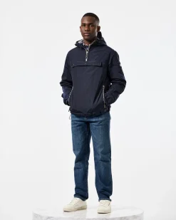 Manaus Check Over Head Jacket Navy