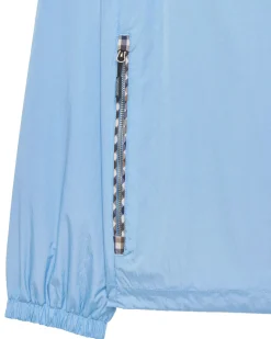 Manaus Check Over Head Jacket Sea Marine Blue