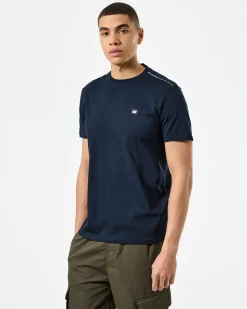 Manuel T-Shirt Navy/Mid House Check