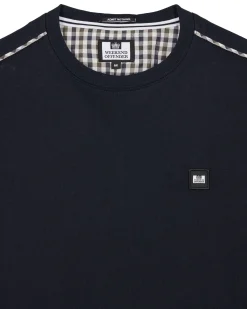Manuel T-Shirt Navy/Mid House Check