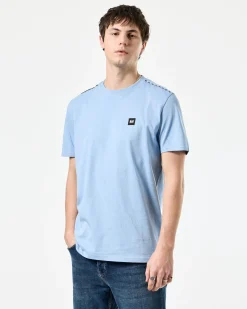 Manuel T-Shirt Sea Marine Blue/Mid House Check