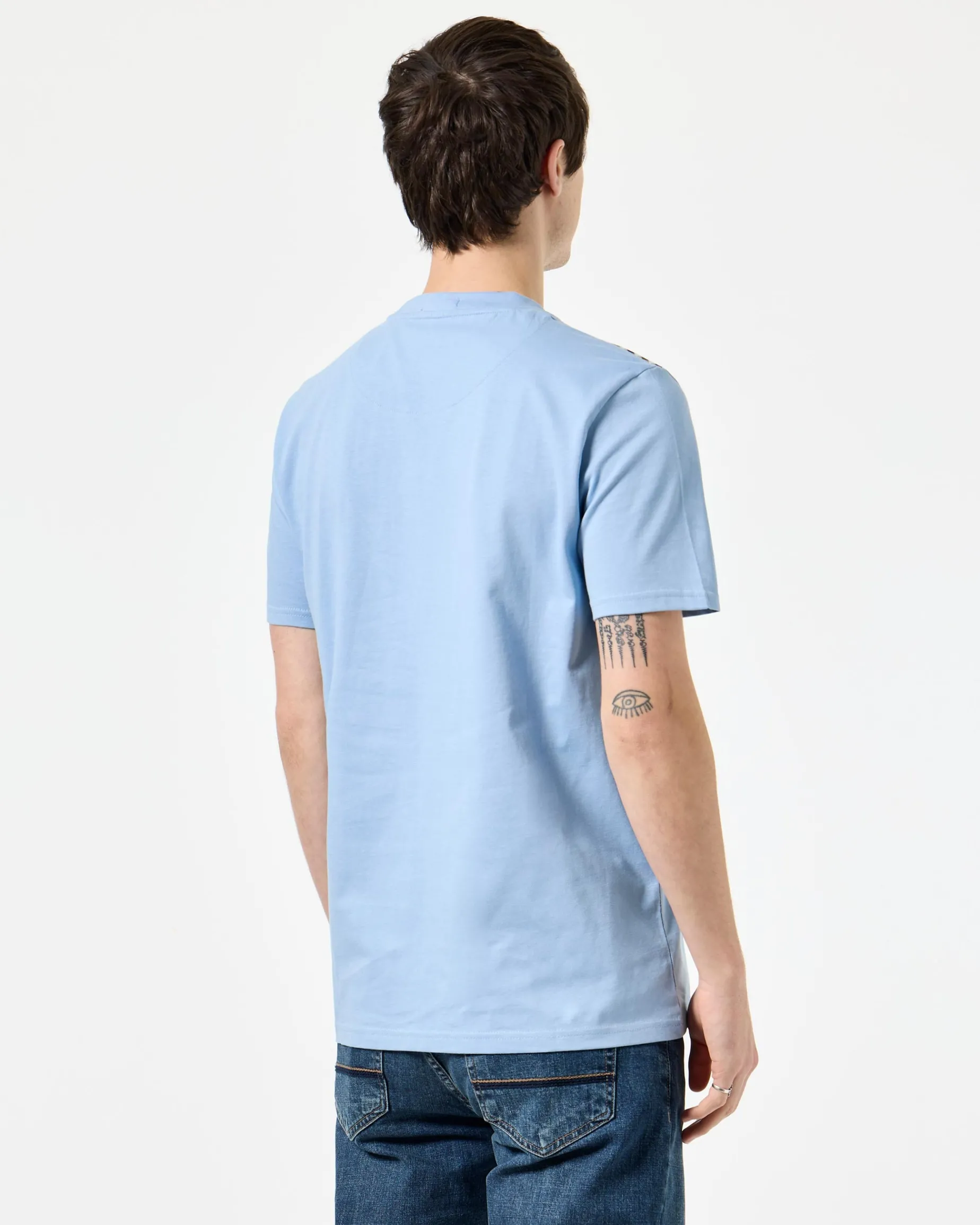 Manuel T-Shirt Sea Marine Blue/Mid House Check