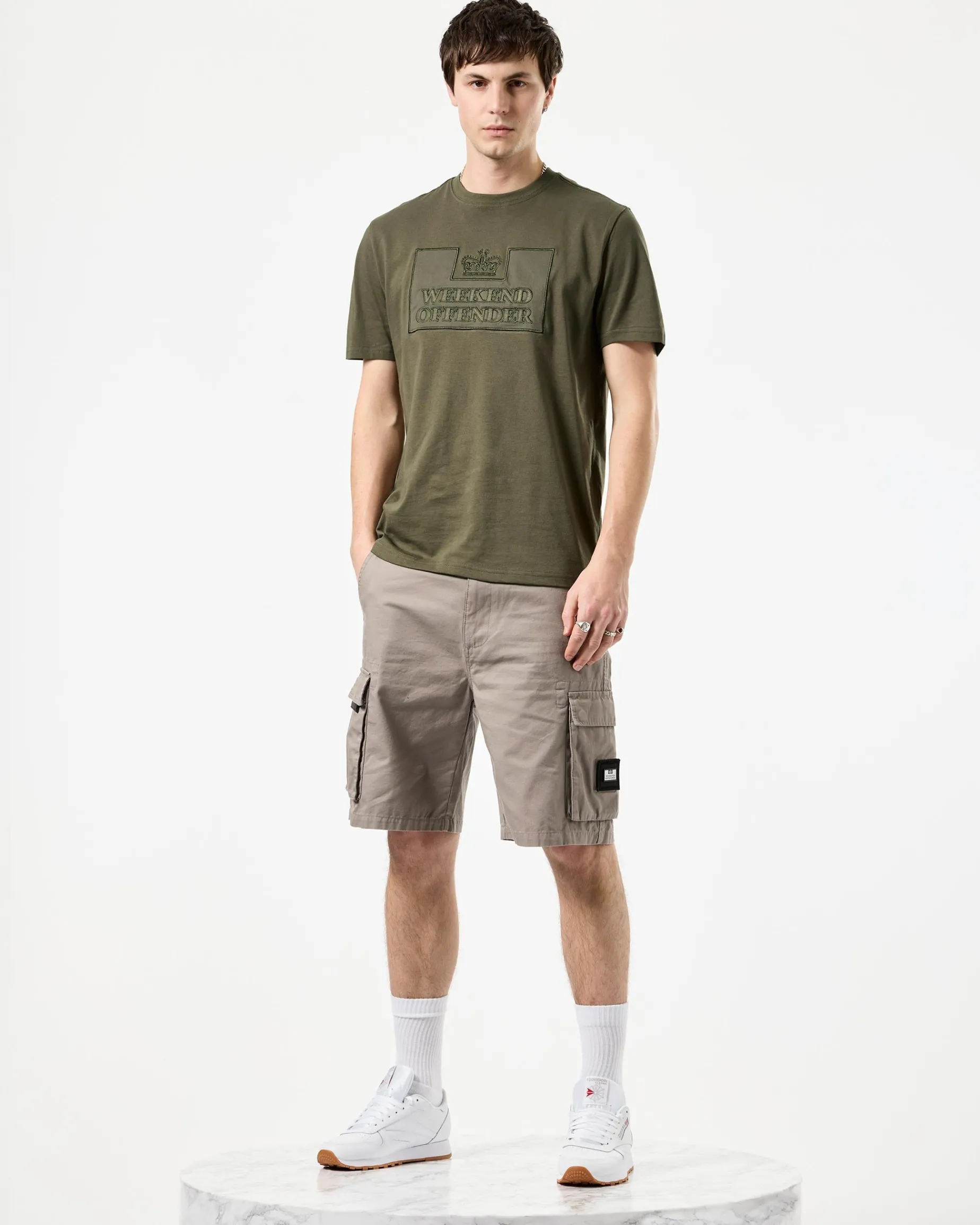 Mascia Cargo Shorts Bark Brown
