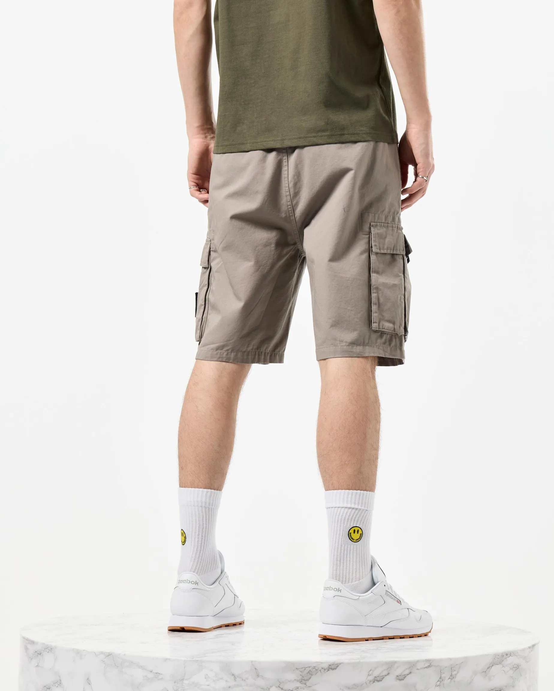 Mascia Cargo Shorts Bark Brown