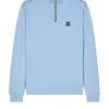 Matisa Quarter Zip Sweatshirt Sea Marine Blue/Mid House Check
