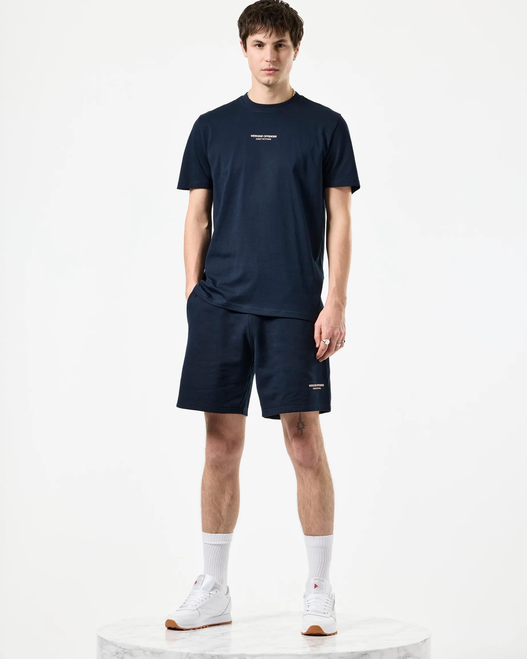 Millergrove T-Shirt Navy/Pale Blush Pink