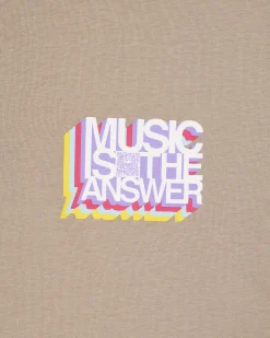 Music Is The Answer Graphic T-Shirt Bark