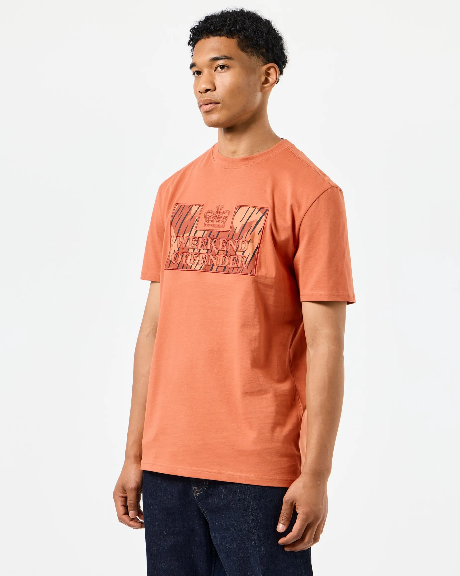 Noda Camo T-Shirt Uluru Orange Rain Camo