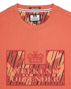Noda Camo T-Shirt Uluru Orange Rain Camo