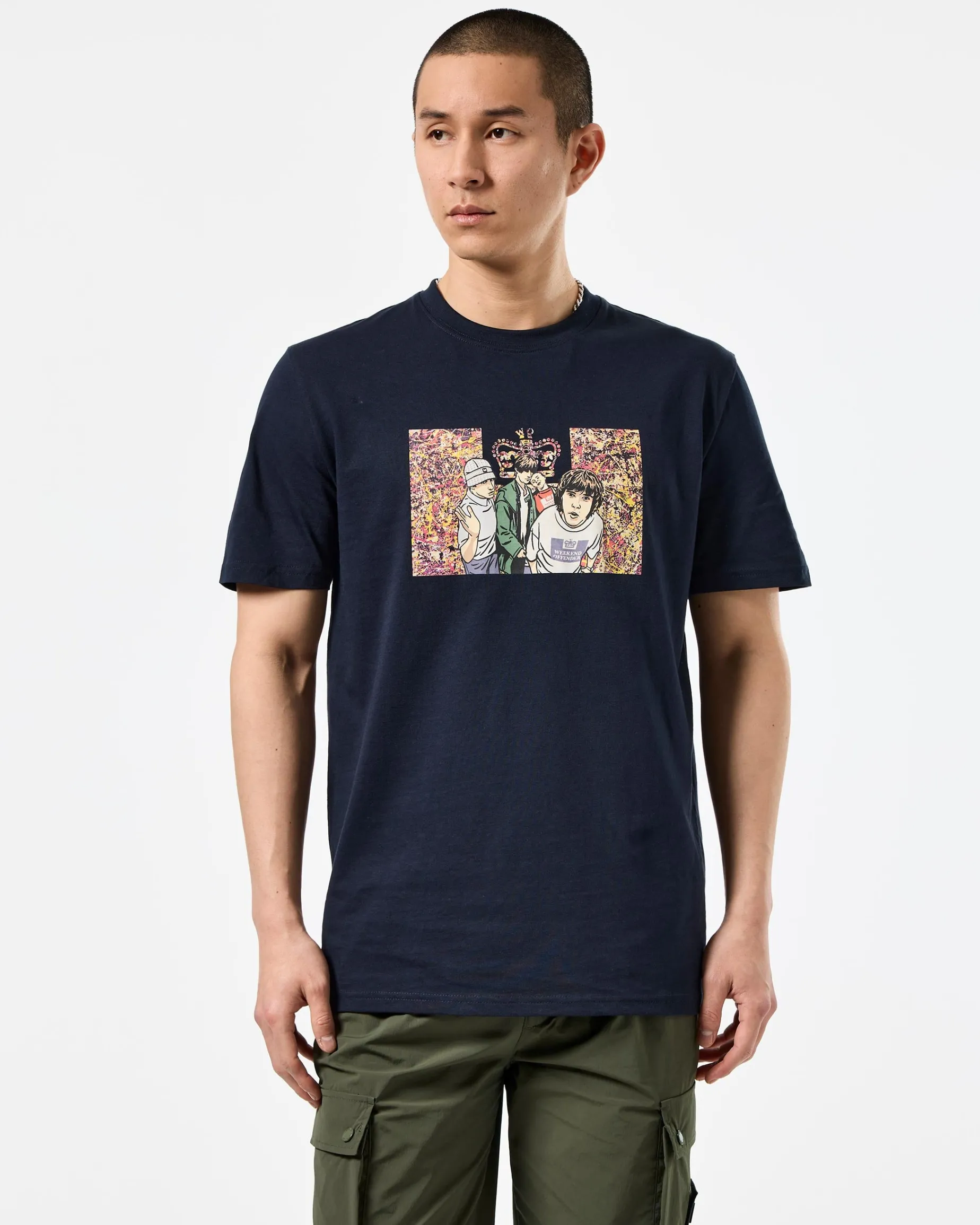 Number 5 Graphic T-Shirt Navy