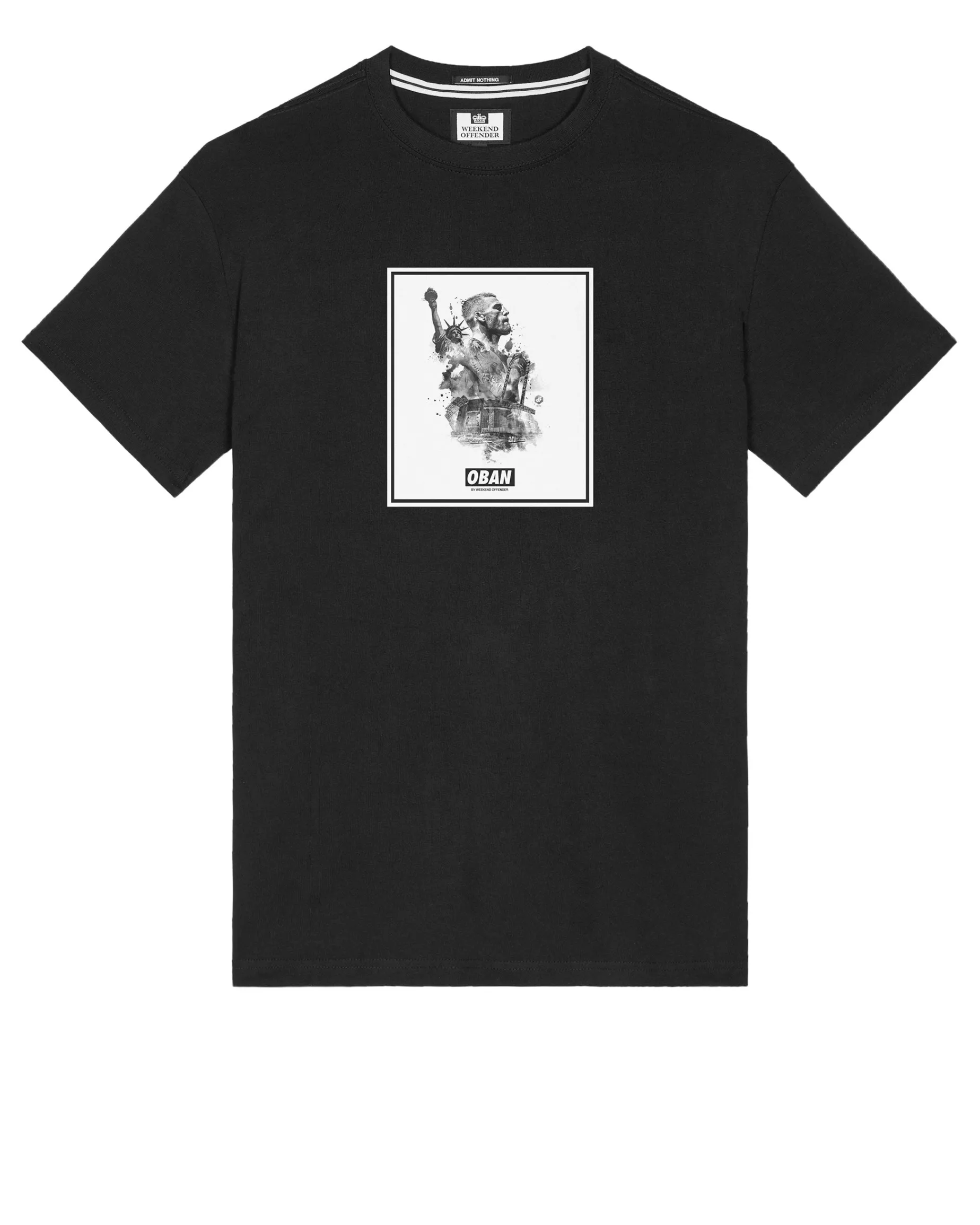 Oban Elliott Graphic T-Shirt Black