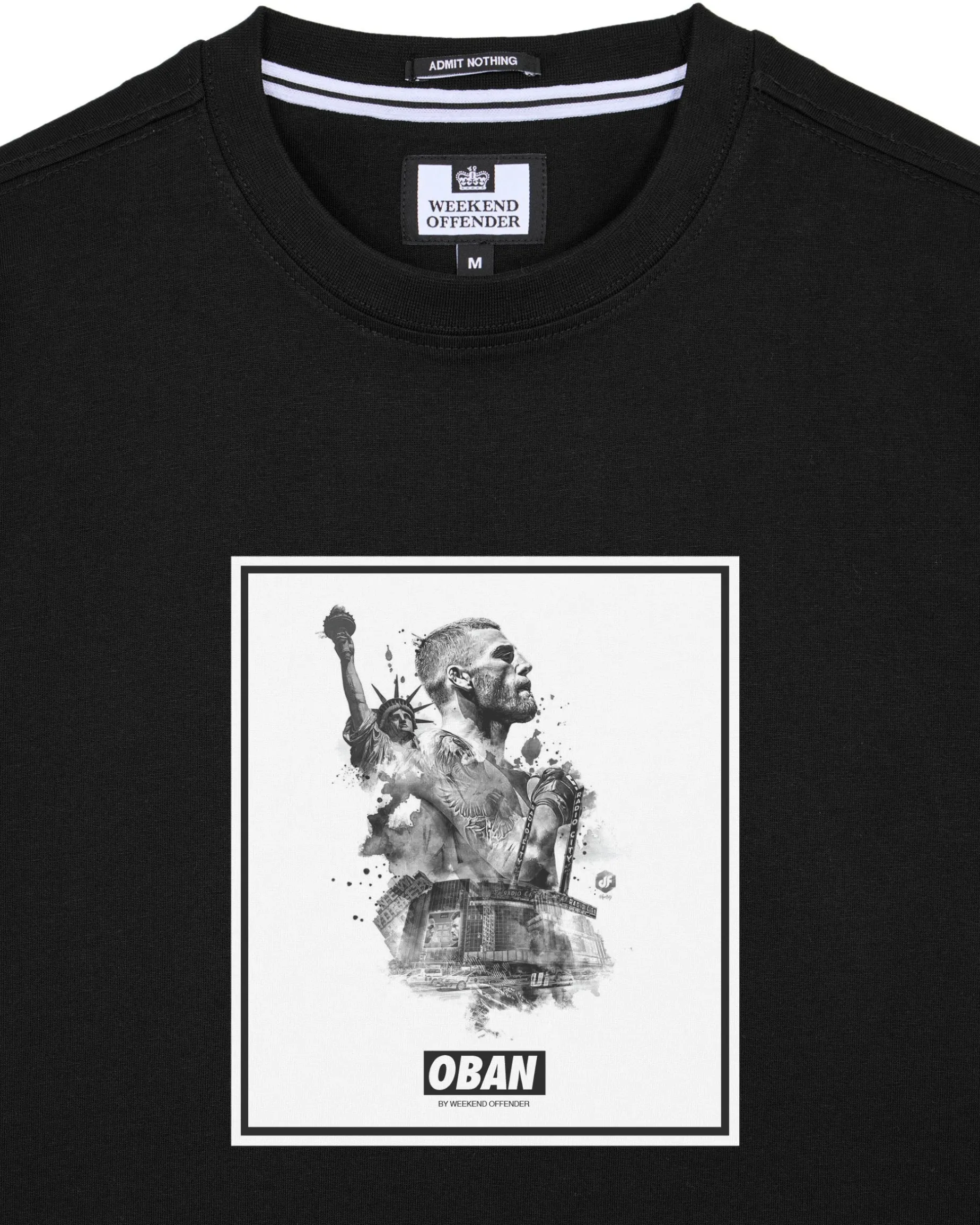 Oban Elliott Graphic T-Shirt Black