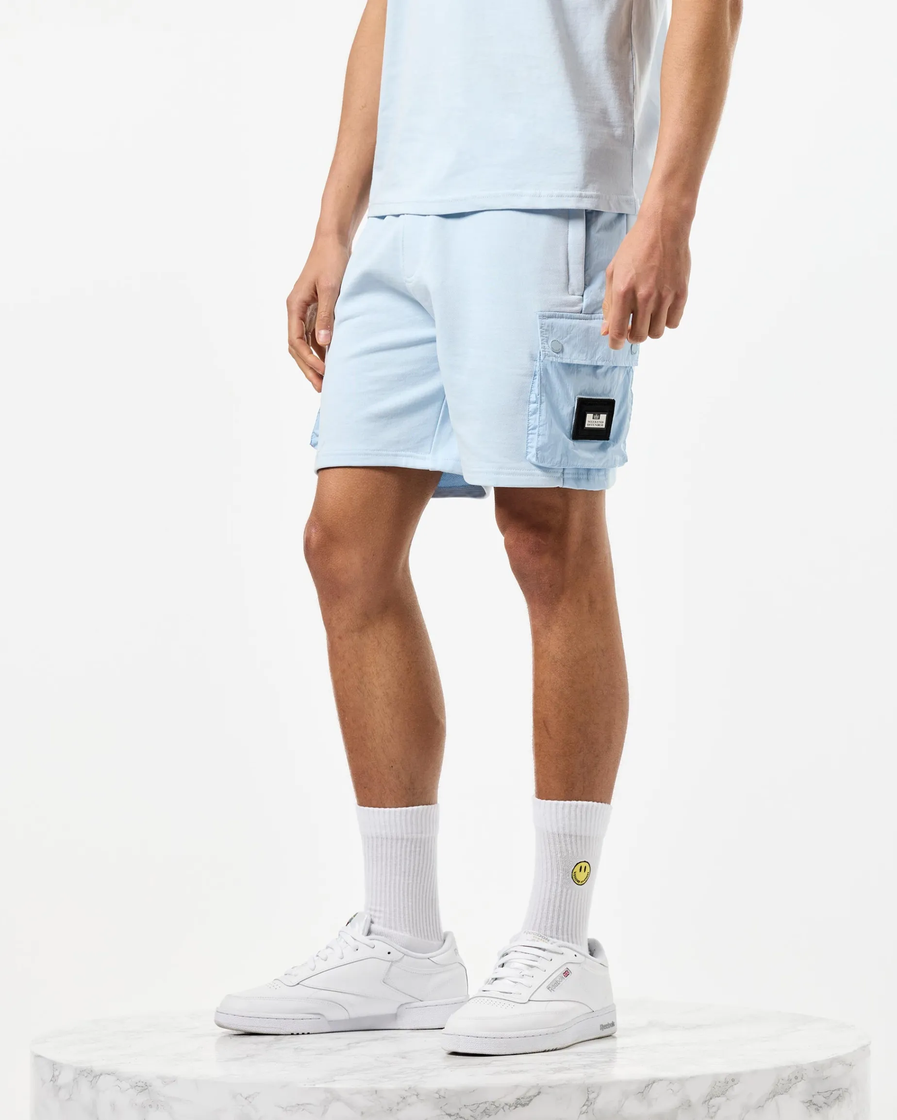 Pink Sands Jogger Shorts Ocean Wave Blue
