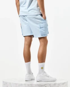 Pink Sands Jogger Shorts Ocean Wave Blue