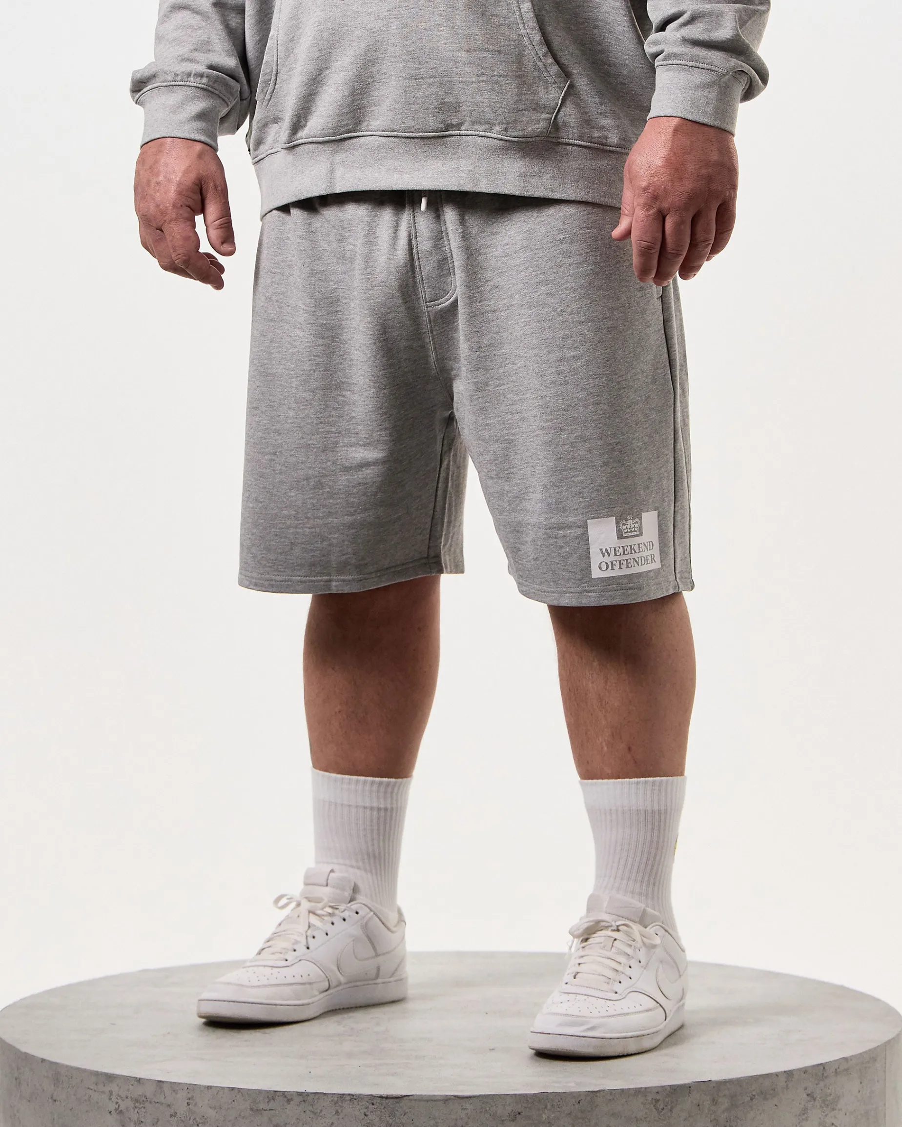 Plus Size - Action Classic Shorts Grey Marl