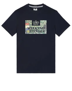 Plus Size - Badman Graphic T-Shirt Navy