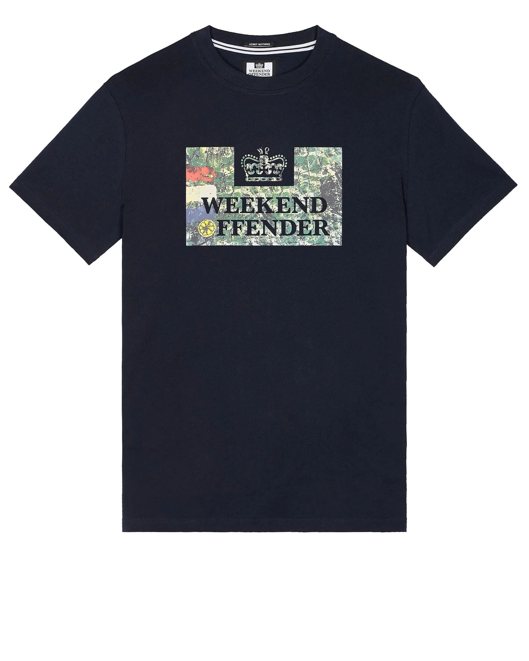 Plus Size - Badman Graphic T-Shirt Navy