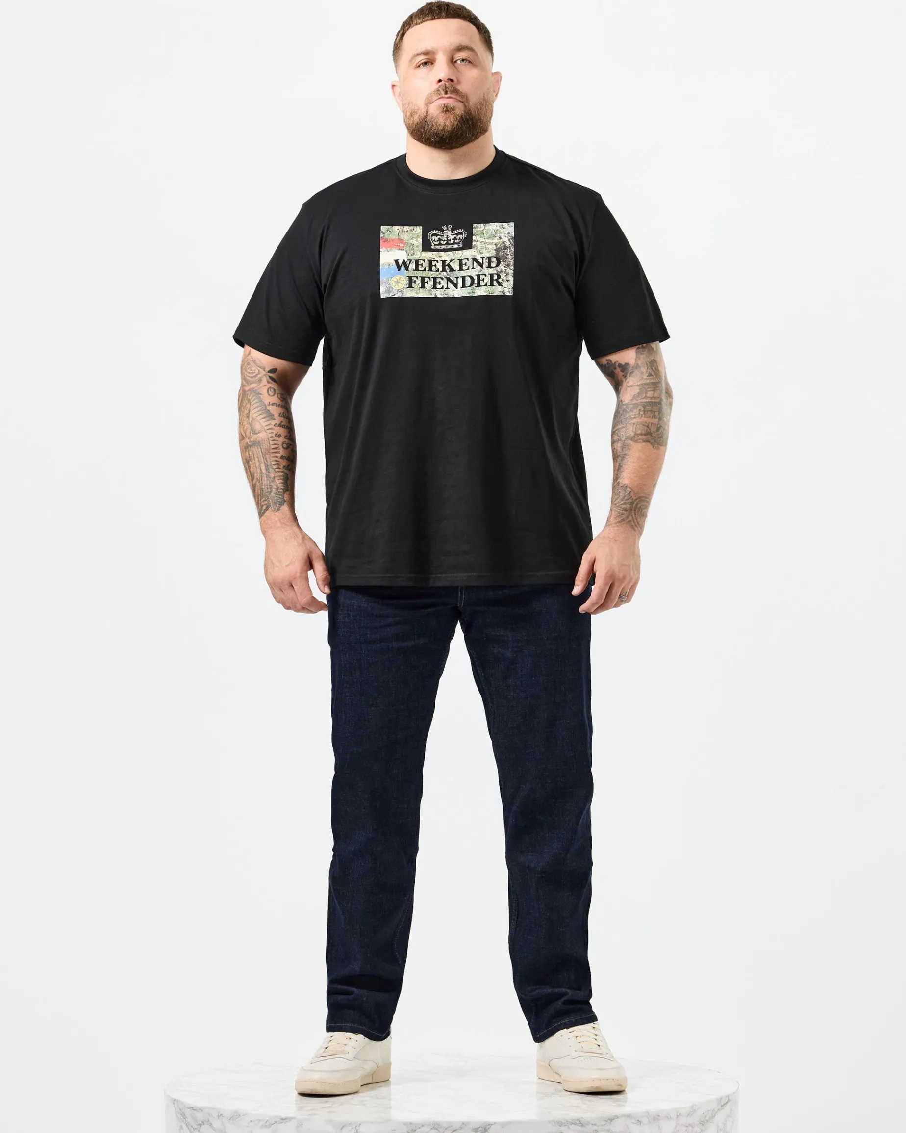 Plus Size - Badman Graphic T-Shirt Black