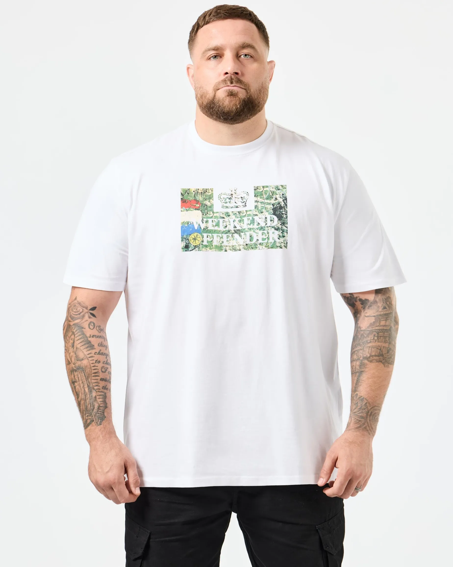 Plus Size - Badman Graphic T-Shirt White