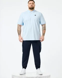 Plus Size - Caneiros Polo Shirt Ocean Wave Blue