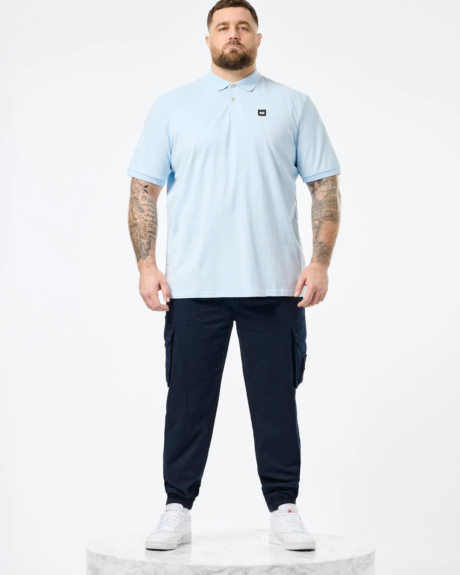 Plus Size - Caneiros Polo Shirt Ocean Wave Blue