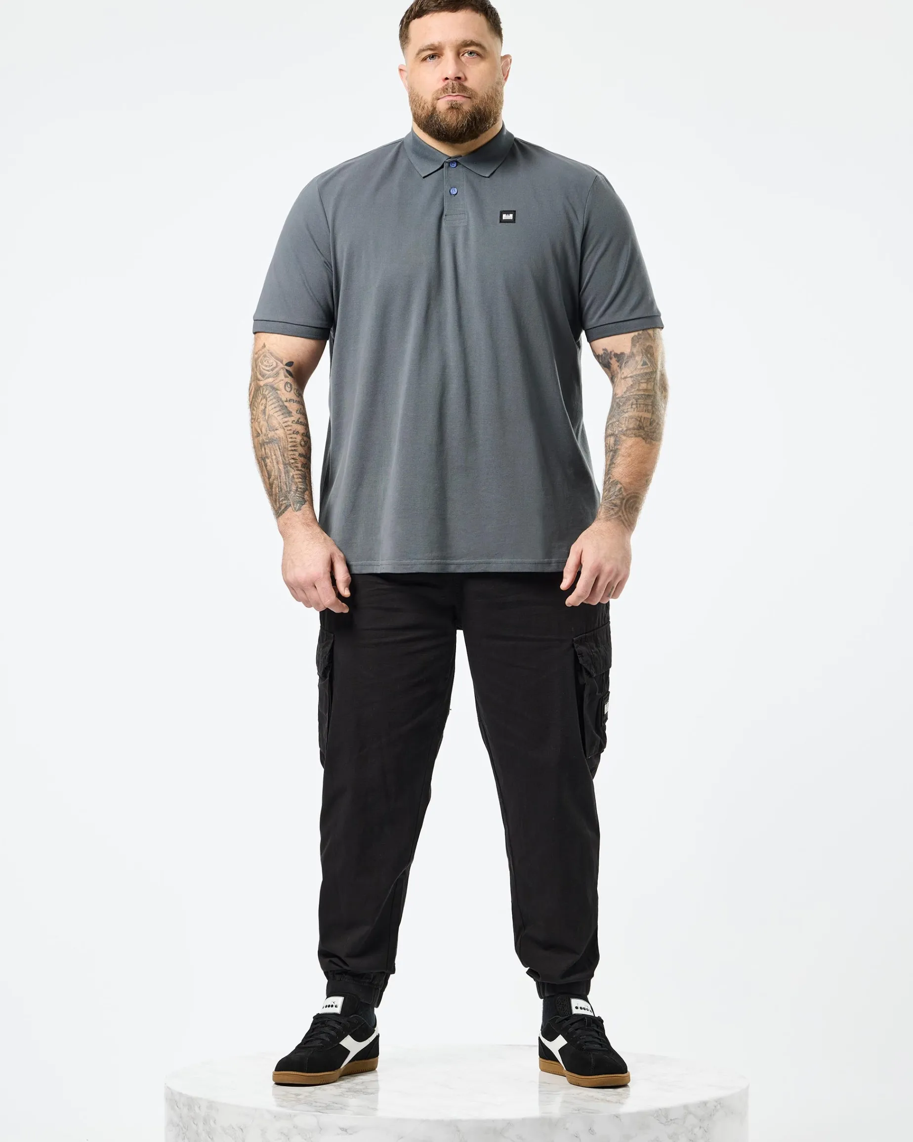 Plus Size - Caneiros Polo Shirt Zinc