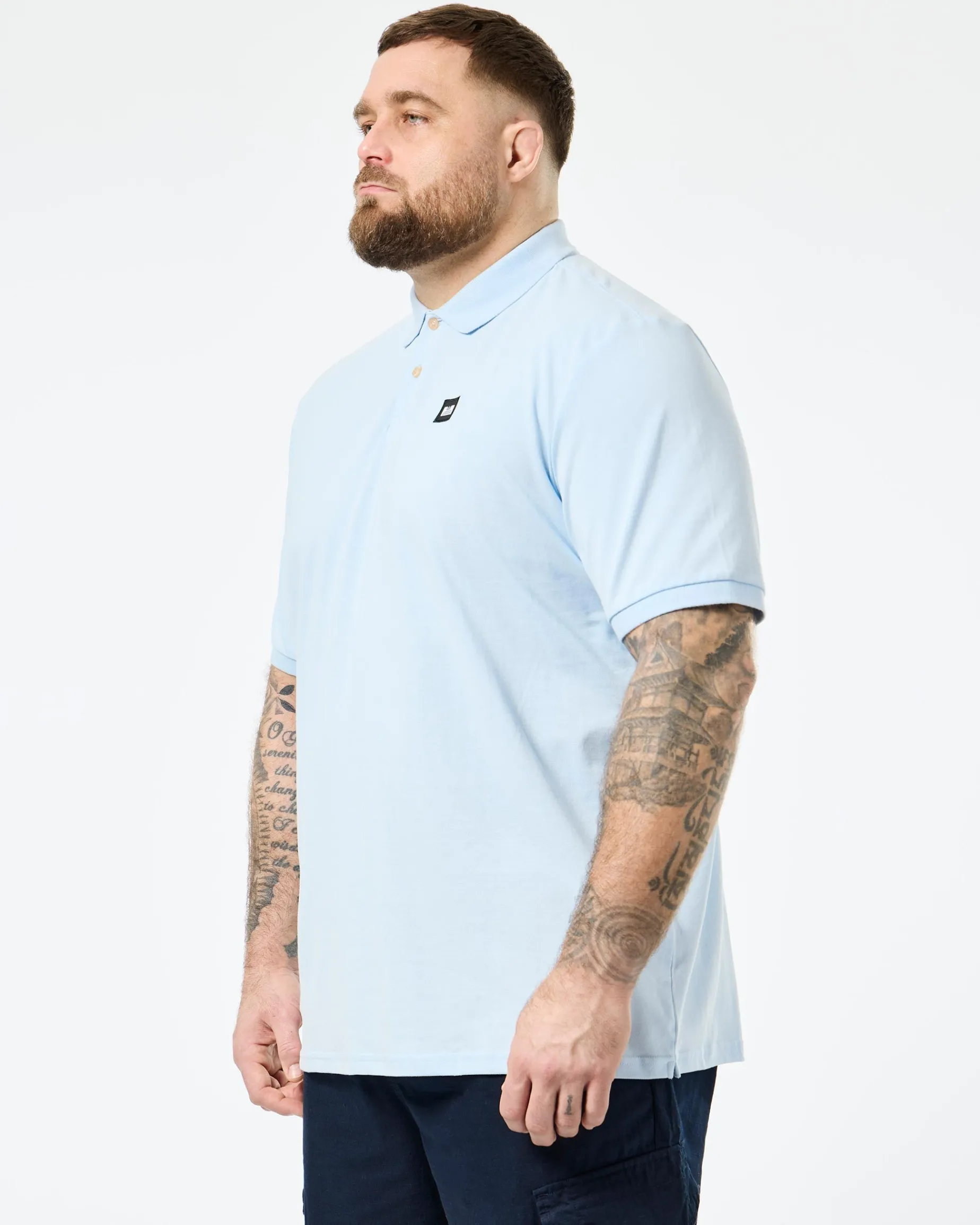 Plus Size - Caneiros Polo Shirt Ocean Wave Blue