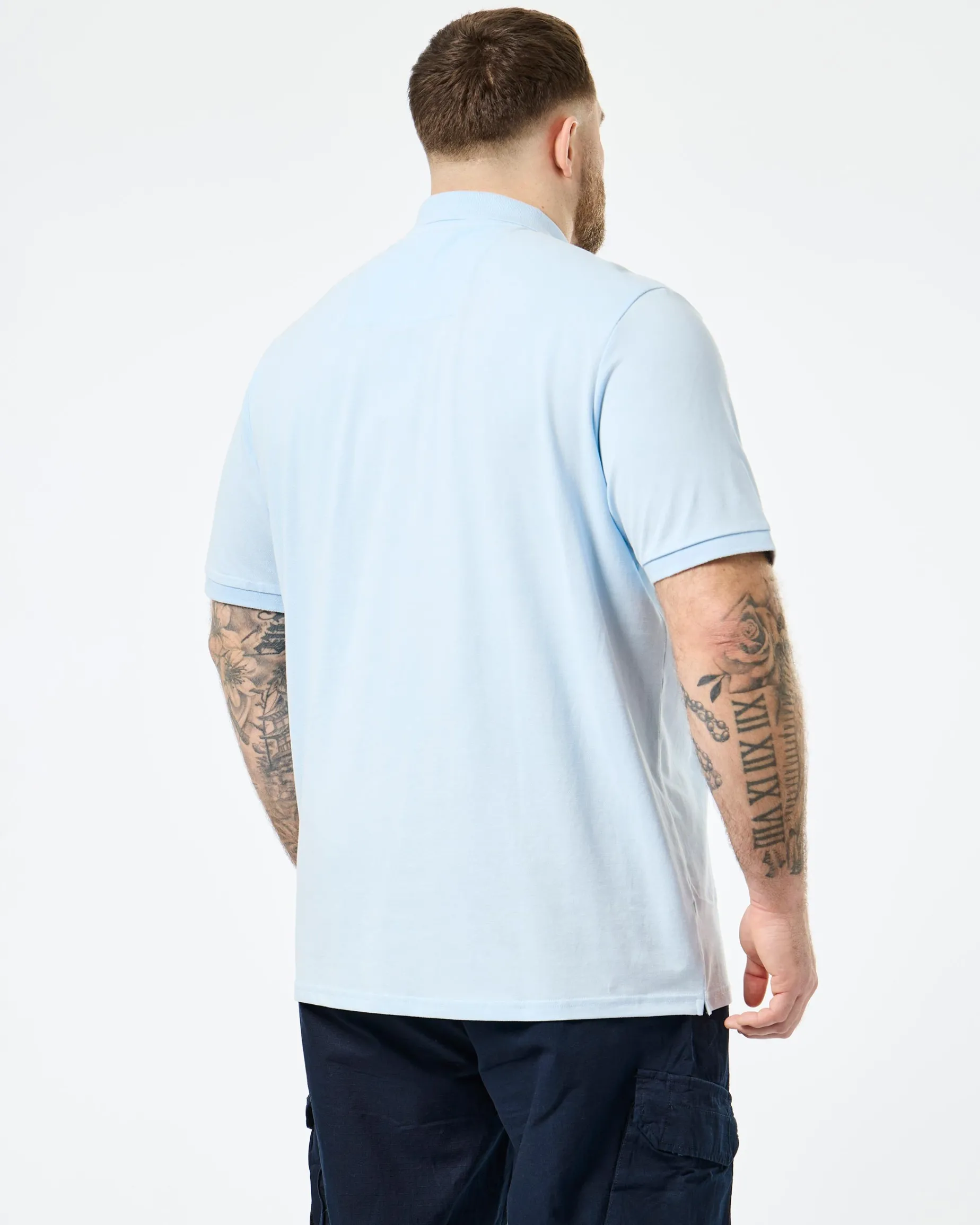 Plus Size - Caneiros Polo Shirt Ocean Wave Blue