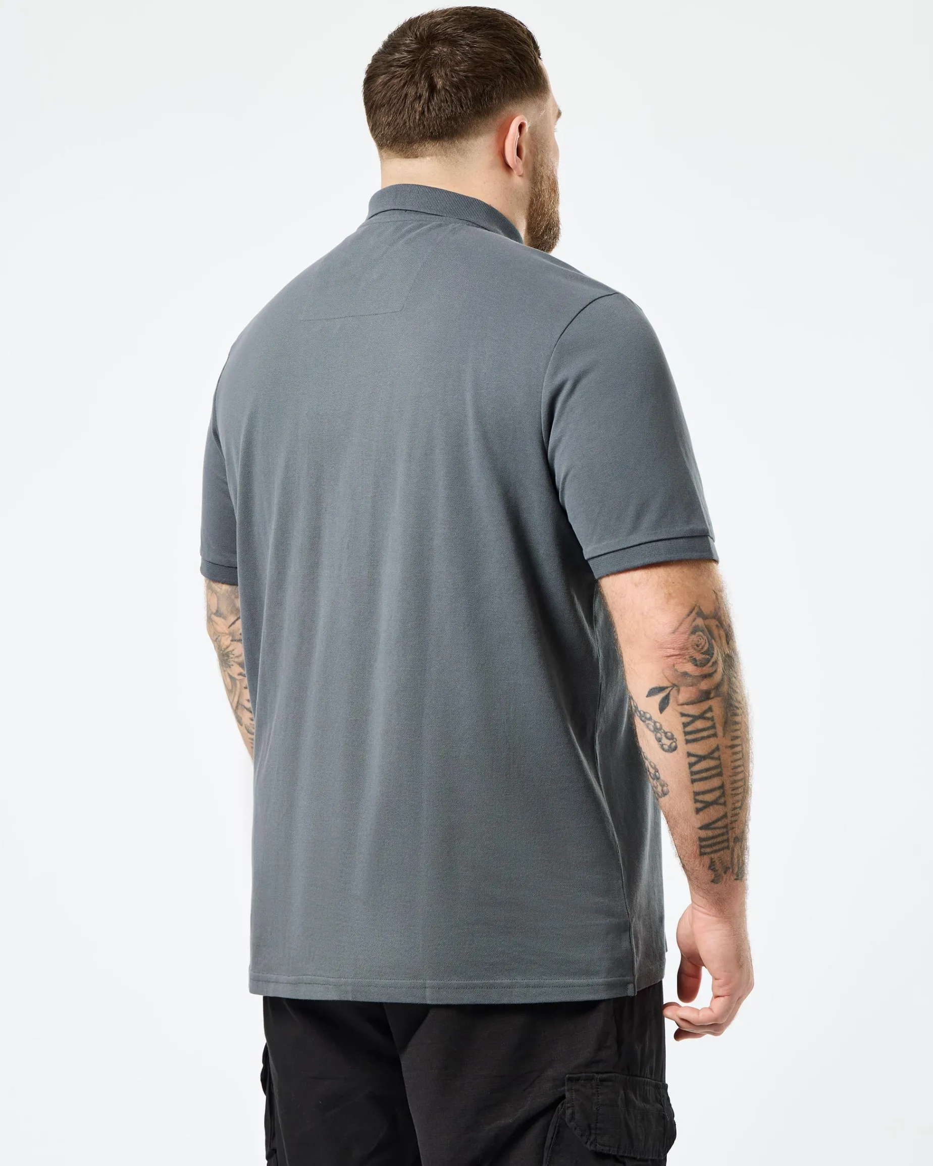 Plus Size - Caneiros Polo Shirt Zinc