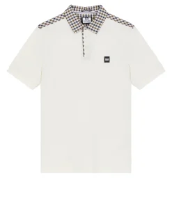 Plus Size - Costa Polo Shirt Ghost/Mid House Check