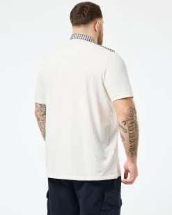 Plus Size - Costa Polo Shirt Ghost/Mid House Check