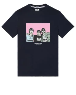 Plus Size - Diego Graphic T-Shirt Navy