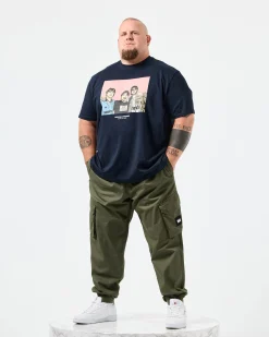 Plus Size - Diego Graphic T-Shirt Navy