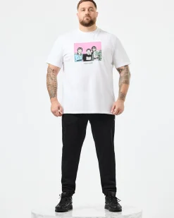 Plus Size - Diego Graphic T-Shirt White
