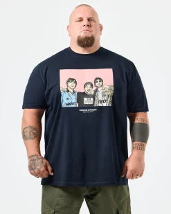 Plus Size - Diego Graphic T-Shirt Navy