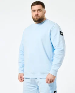 Plus Size - F Bomb Sweatshirt Ocean Wave Blue